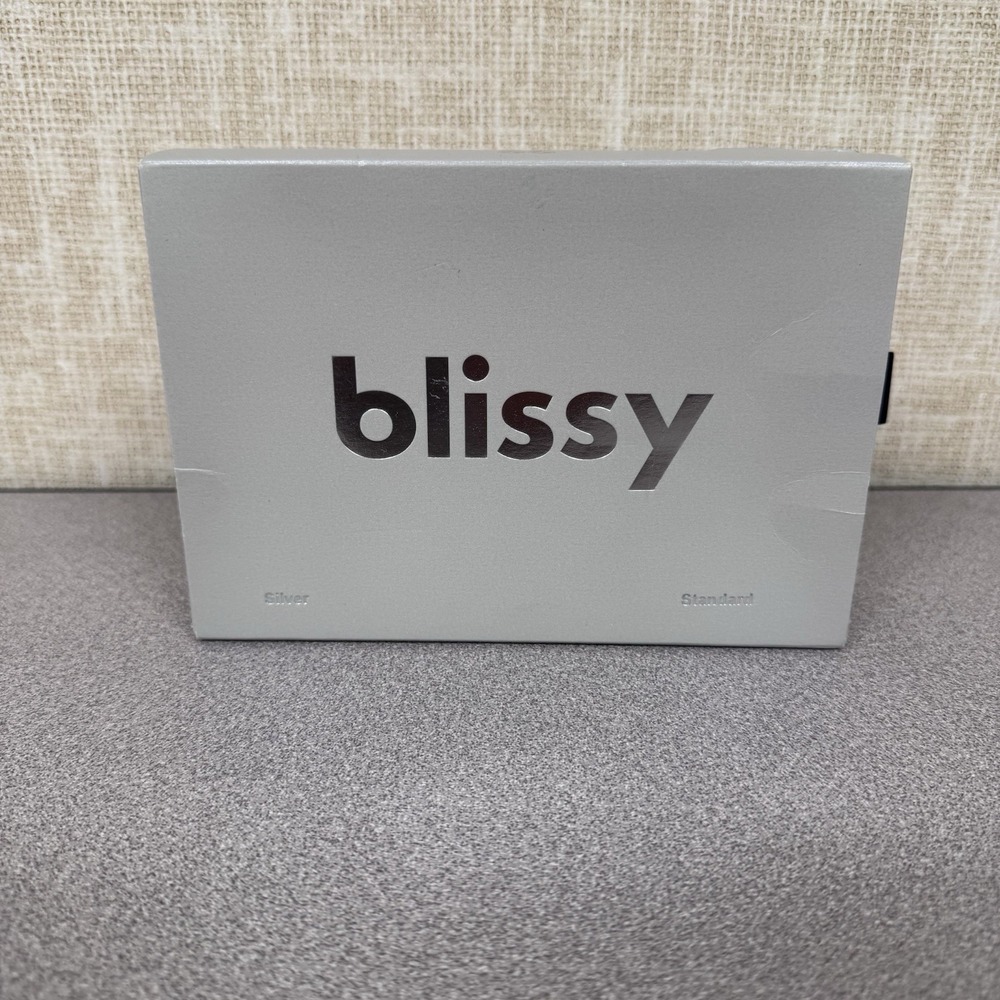New Blissy 100% Mulberry Silk Pillowcase Silver Standard